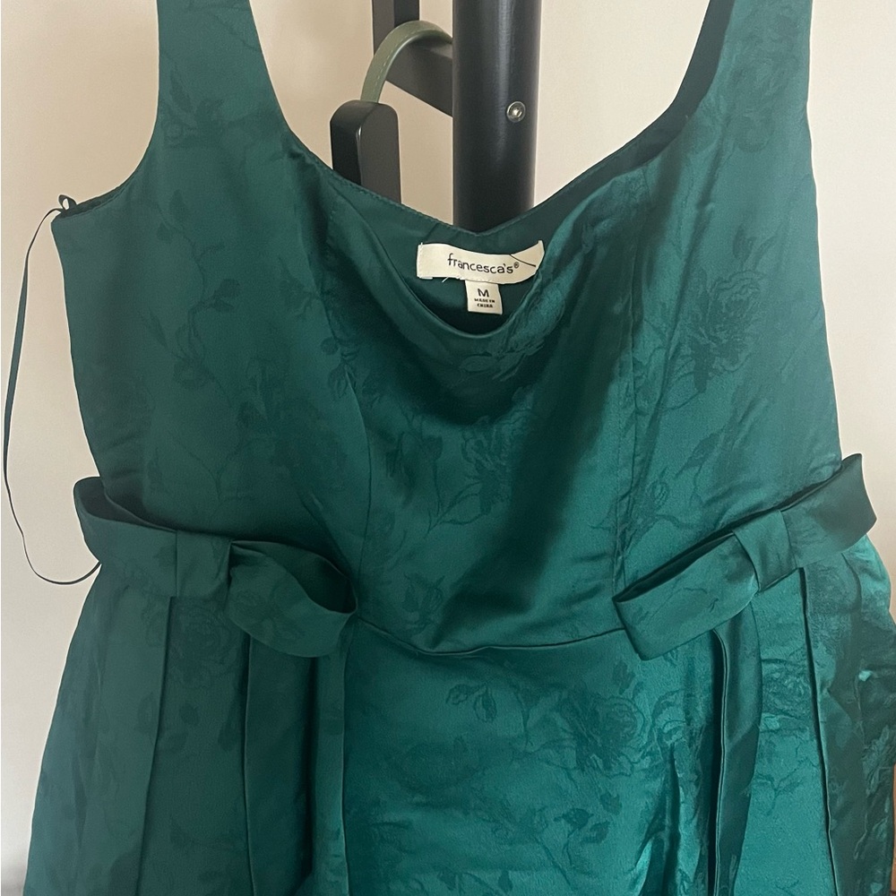 Francesca's Collections Emerald Green Mini Dress